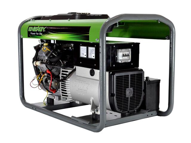 Stromerzeuger Benzin 16kVA 230V 50Hz
Benzinmotor Briggs & Stratton 23PS, Elektrostart, 15 Liter Tank
LINZ Generator mit AVR Regelung
leichter Rohrrahmen, Steckdosen CEE 400V 32A 3P+N+T, CEE 230V 16A 2P+T